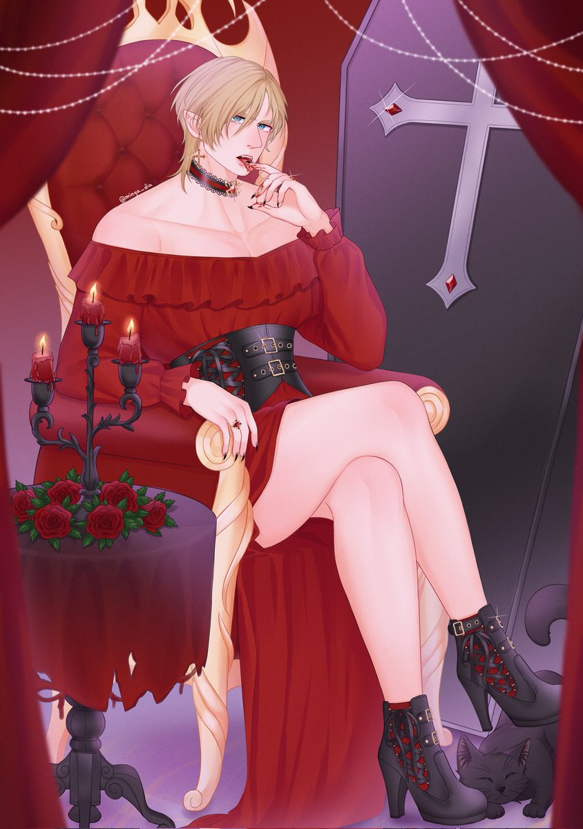 🐈‍⬛🌹Happy Halloween!🩸🦇

#LeonKennedy #ResidentEvil
#ResidentEvil4Remake #RE4