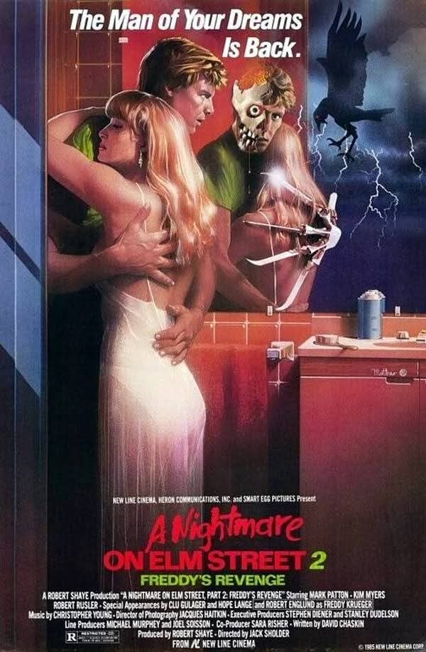 curtisia_green's tweet image. Happy 40th Anniversary to the film "Nightmare On Elm Street 2: Freddy's Revenge" (November 1, 1985) #40Years #NightmareOnElmStreet2FreddysRevenge #MarkPatton #KimMyers #RobertRusler #CluGulager #HopeLange #RobertEnglund