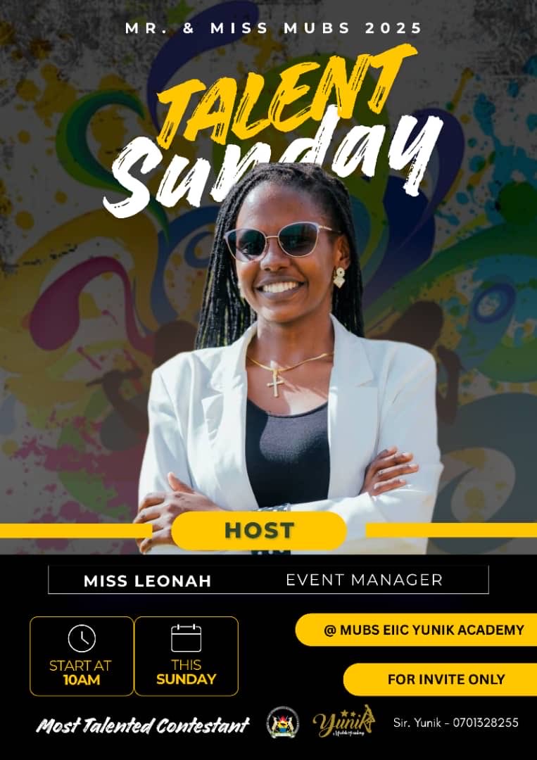MpologomaVictor's tweet photo. God is Great. She’ll be there to guide all the fun, intrigue and amazement that comes with providing a platform for those who get the chance, to showcase their talent. 

Be at @OfficialMubs this Sunday, 2nd November, for Talent Sunday with @LeonahNaturinda 🙏🏾👏🏾🔥 https://t.co/JCQ8U2gUDv