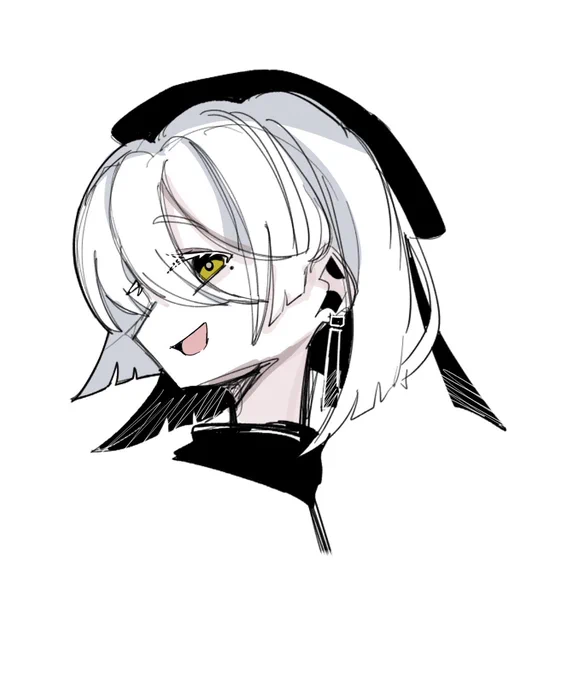 落書き。とんでもなく好みなキャラが描けた…!!