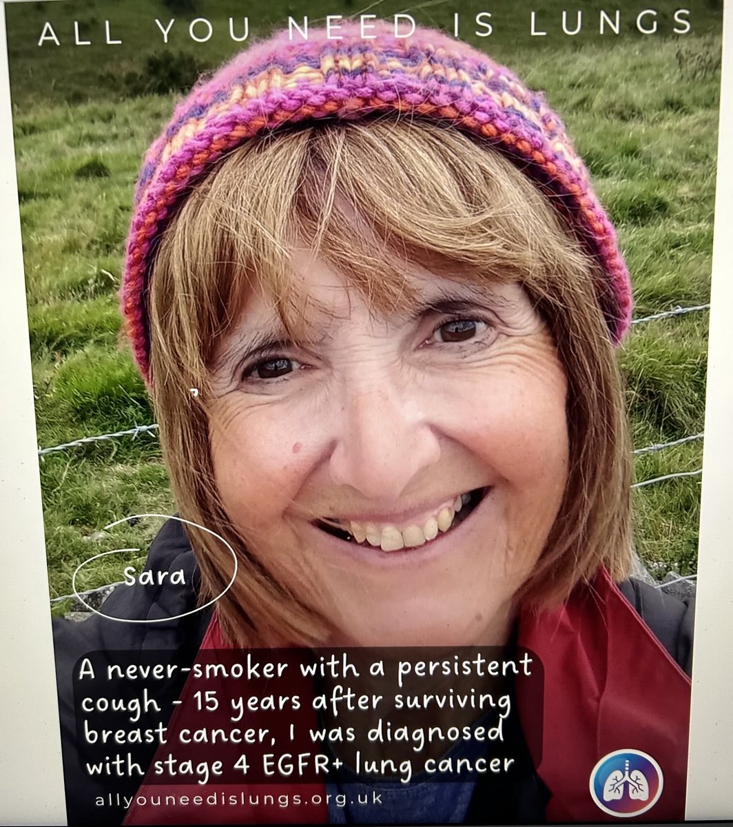 As we start #LungCancerAwarenessMonth this is me. Be mindful, be aware; All you need is lungs to get lung cancer! ⁦<a href="/EgfrUk/">EGFR Positive Lung Cancer UK</a>⁩ #AllYouNeedIsLungs