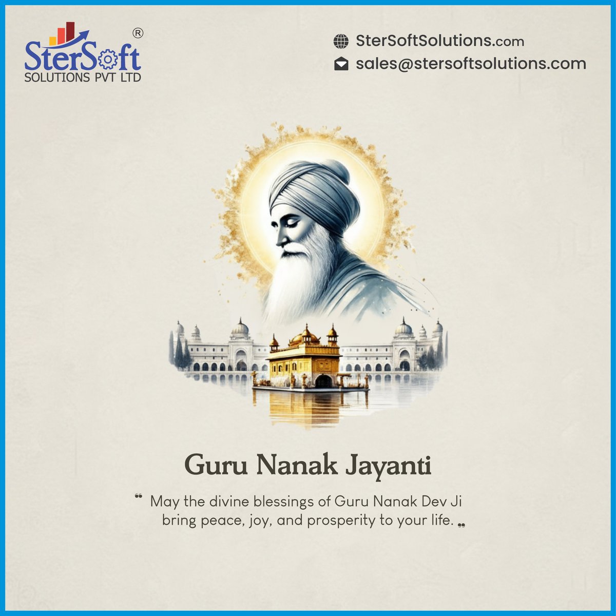 stersoft's tweet image. Let’s celebrate the timeless message of Guru Nanak Dev Ji - to live truthfully, share selflessly and stay humble. Wishing you a blessed Guru Nanak Jayanti from Stersoft Solutions Pvt. Ltd. 🙏

#gurunanakjayanti #gurunanakdevji #customizederp #clouderpsoftware #StersoftSolutions