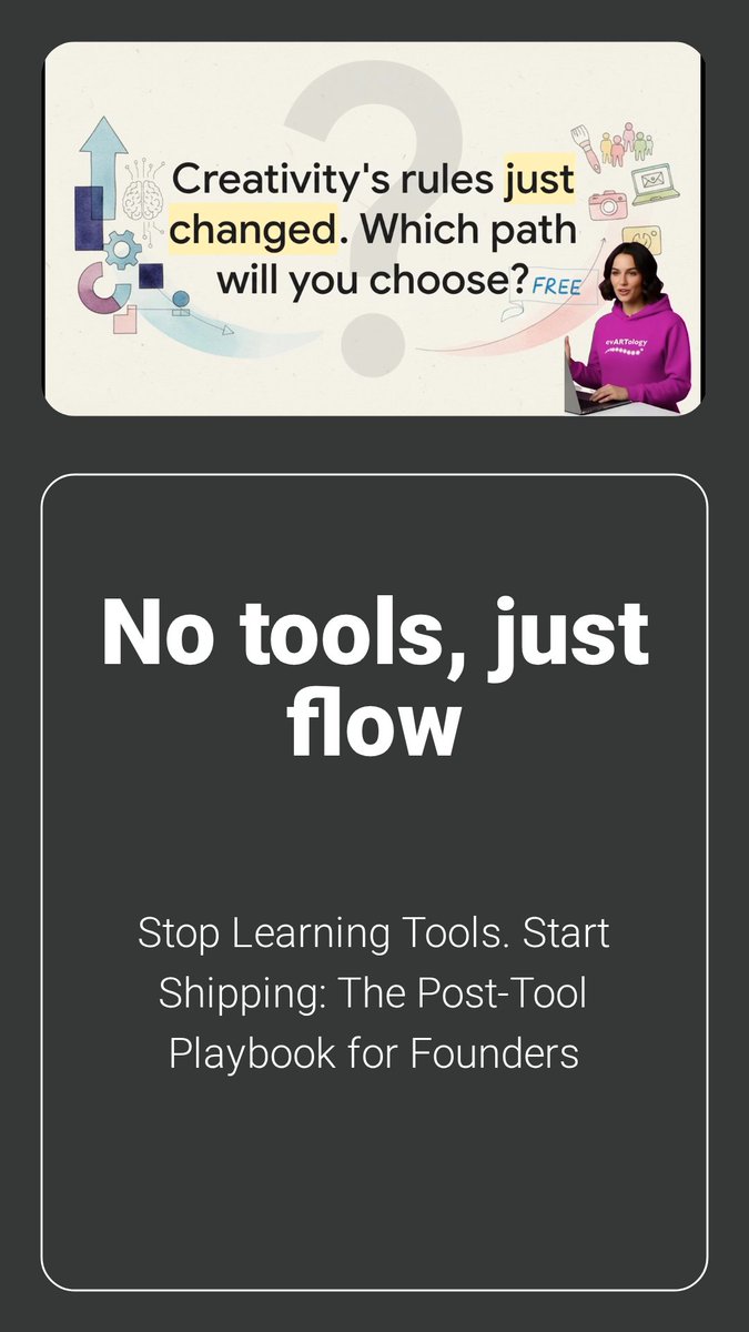 Stop learning software; start launching
x.com/evARTology/sta…