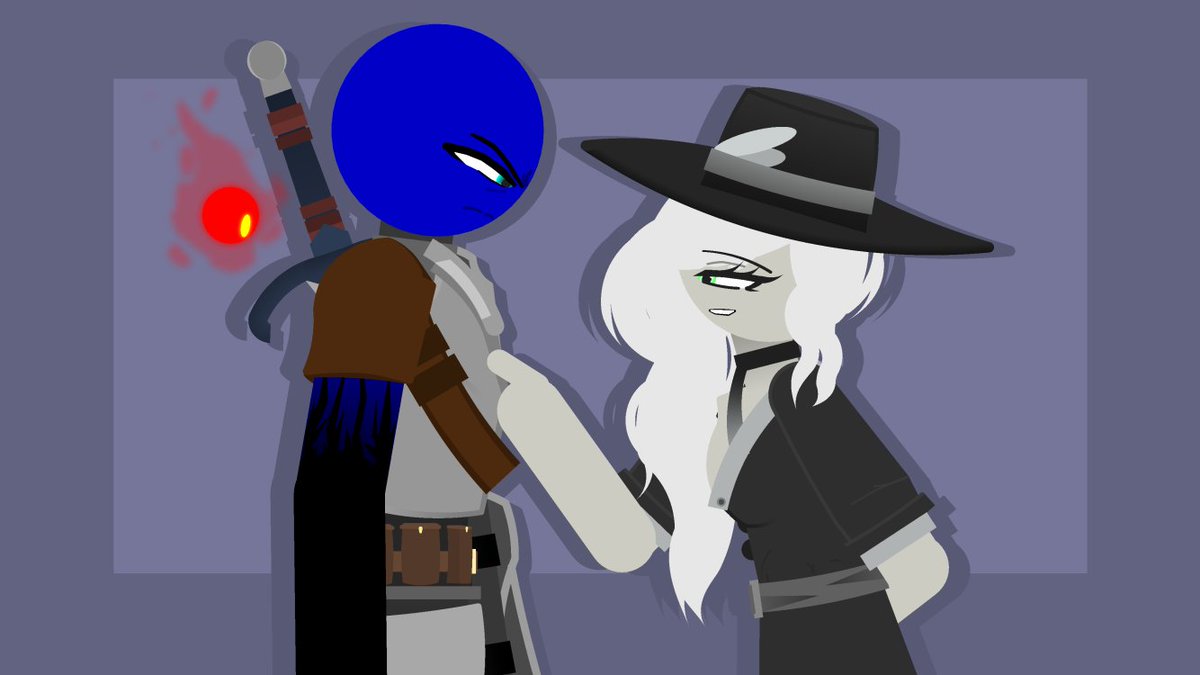 a little game between a Knight and a Maiden

Macabre belongs to <a href="/ItzUkra/">👹Itz_JustUkra👹</a> 
#sticknodes
#StickManOc