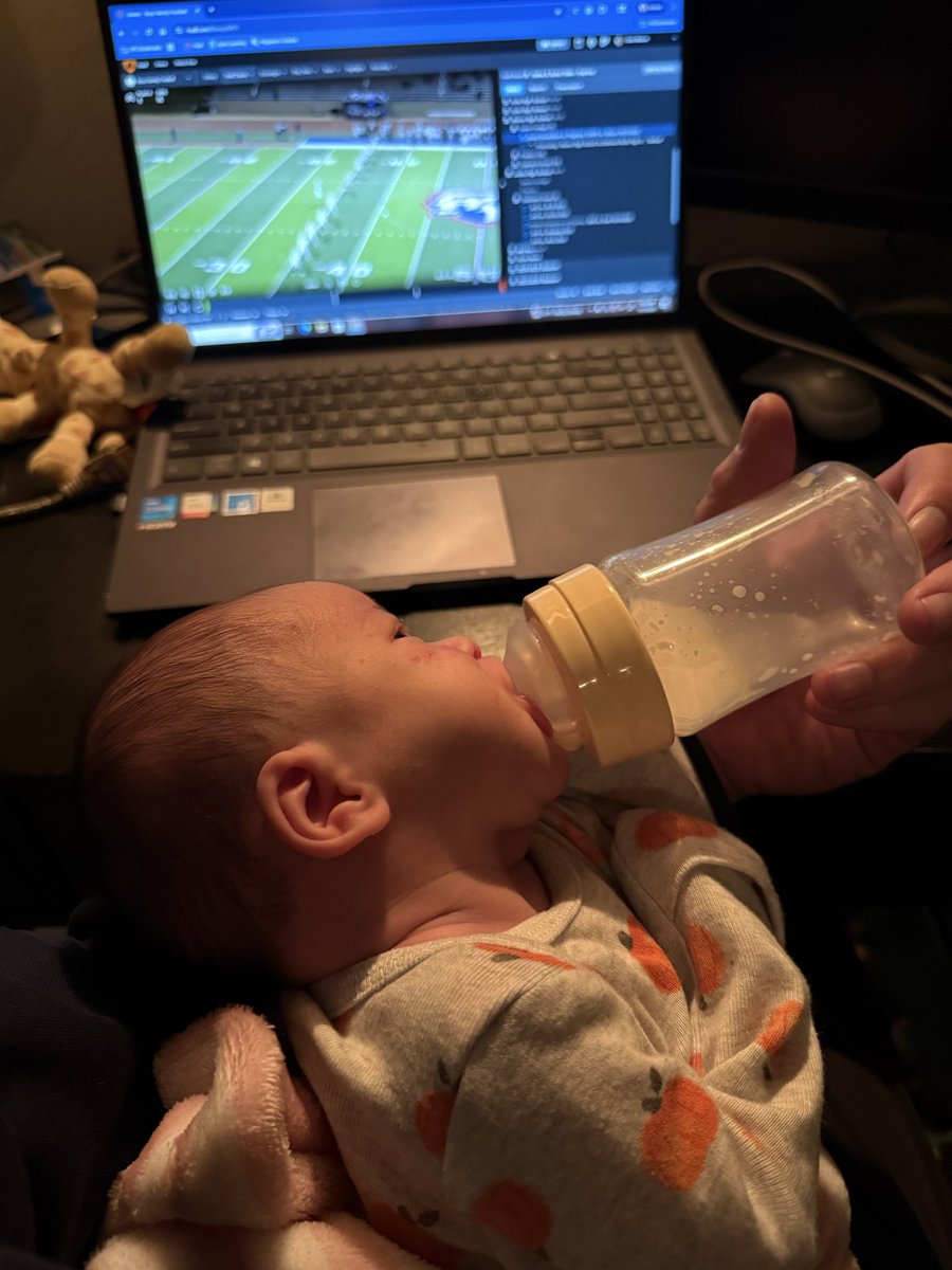 Intercutting film and feeding a baby at 3 AM.