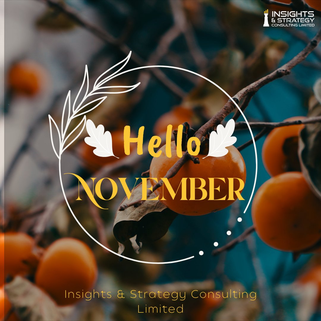 ISCL_Official's tweet photo. Welcome to November!!A month of bold steps and radical changes. 

 Email us at info@insightsandstrategy.org, let's make this month memorable!!!!

#newmonth #november2025 #upskillwithiscl #iscl #capacitybuilding #meal #services #consulting #newgoals https://t.co/YIicF26dOC