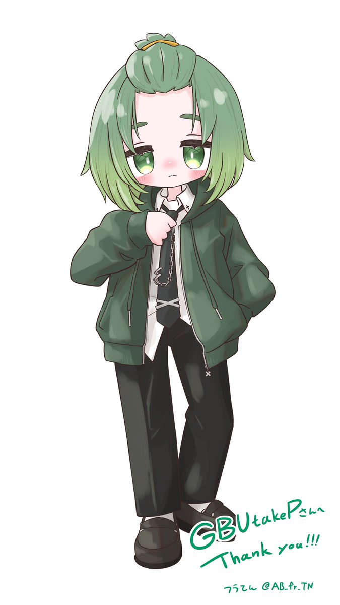 Skeb納品完了!
かっこいいあの人の立ち絵でした 