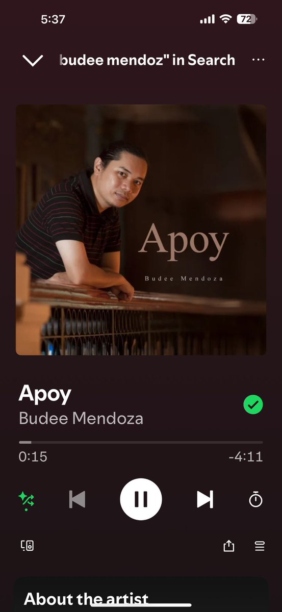 “Apoy” by Budee Mendoza now on Spotify!🎶🎵🎼 #apoy #apoybudeemendoza #budeemendoza #opm #newopm #lovesong #tagaloglovesong #alternative #rock #newmusic #spotifyphilippines #spotify_BudeeMendoza