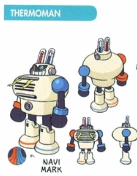 Arcadia_Rantrix's tweet photo. @mmbncx @Arcadia_Artrix Technically I think he already has a netnavi version in ThermoMan (known as AirconMan in japan) but he only appeared in starforce. https://t.co/EbLge5EJN0