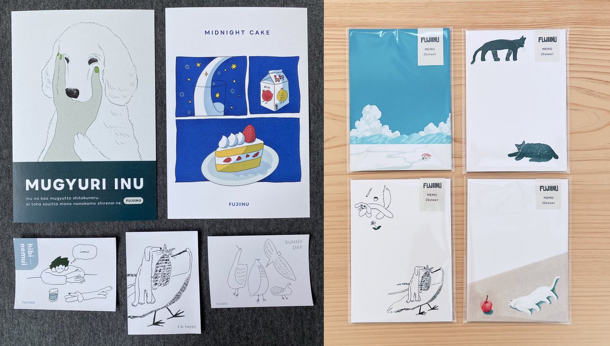 mt_fjs's tweet image. デザフェス62出ます
よろしくお願いします＾＾

□出展名：FUJIINU
□出展日：11/15-16
□ブース：B-428

・ガーゼタオル
・メガネ拭き🆕(4枚目制作中)
・ステッカー/ポストカード
・一筆箋
・アクキー
など~

#デザフェス62リポスト
@designfesta