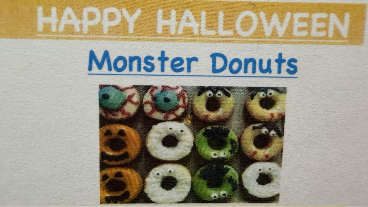 GCASDNUTRITION's tweet photo. Monster Donuts 🍩 Happy Halloween 🎃 https://t.co/lCswl1iqM0
