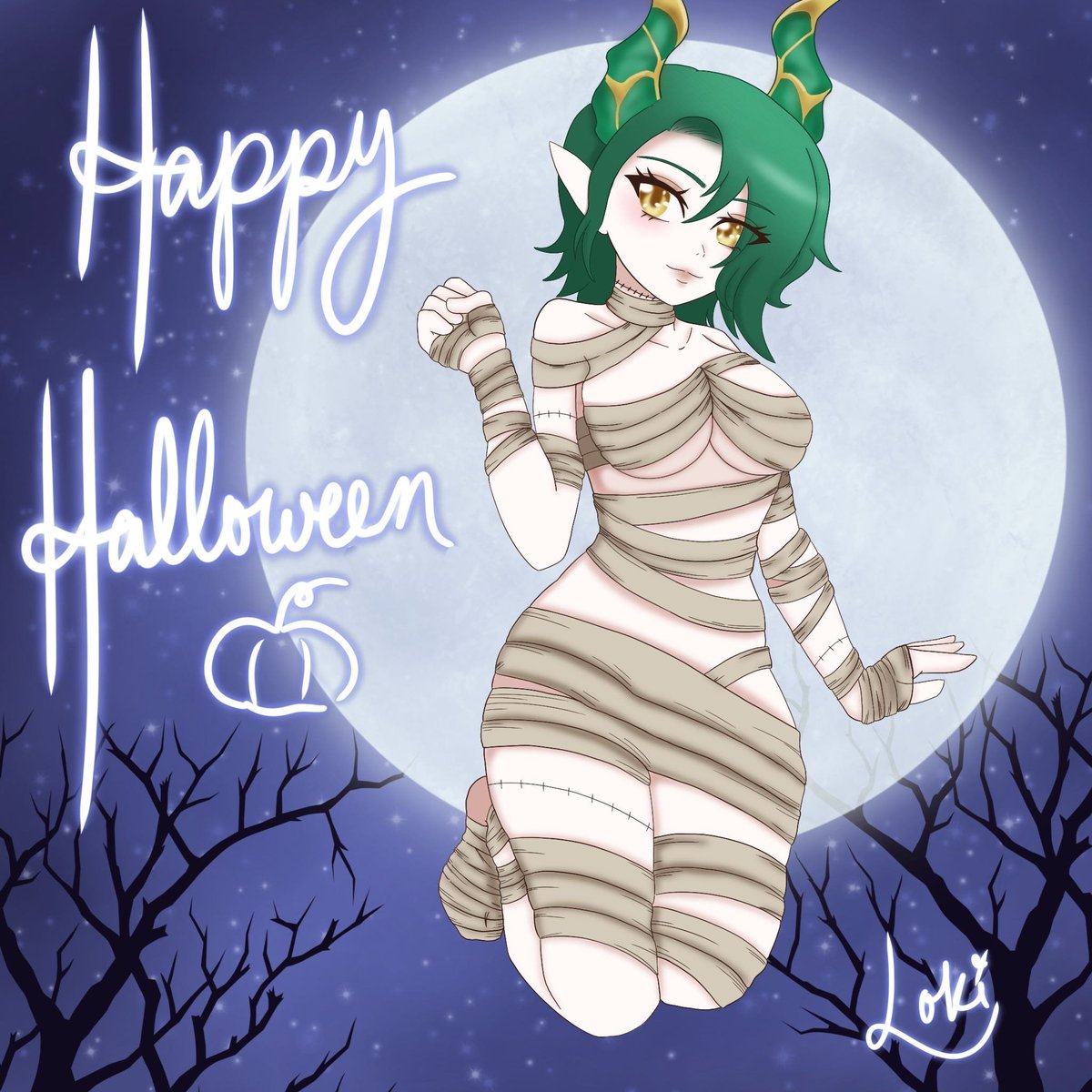 A bit of procrastination but that's what art stream are for 😂😂 I dont even know how I managed to finish both in one sitting. Happy last hour of Halloween everyone! 🎃🐈‍⬛👻
#otterlyspookycontest, <a href="/OtterlyHomeless/">Otterly</a>