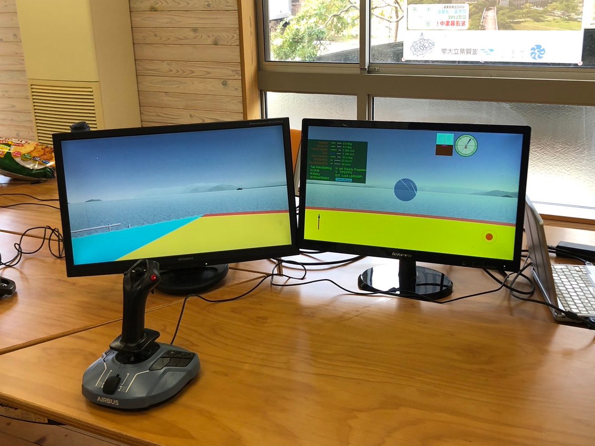 BiwaTech's tweet image. 湖風祭1日目🏮
A7棟自習室でシュミレーター体験会やってます✨
#滋賀県立大学
#湖風祭