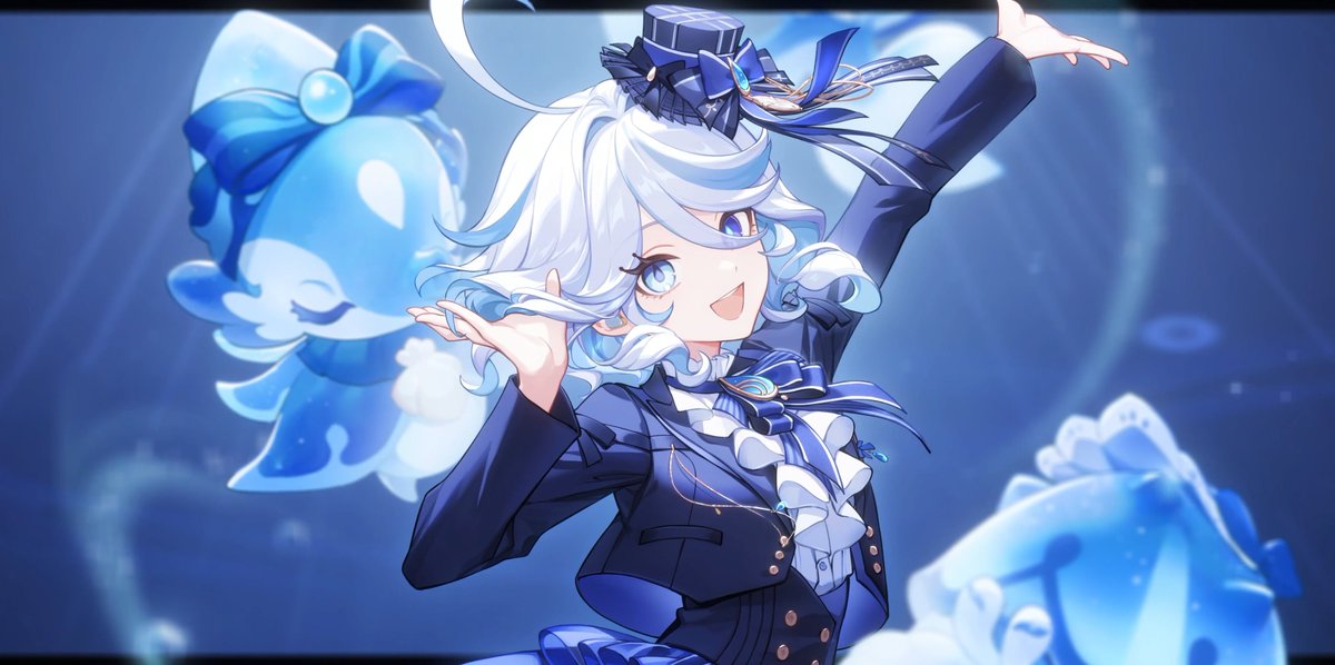 GenshinUniverse's tweet image. Furina Illustration from new official merchandise 

#GenshinImpact #原神