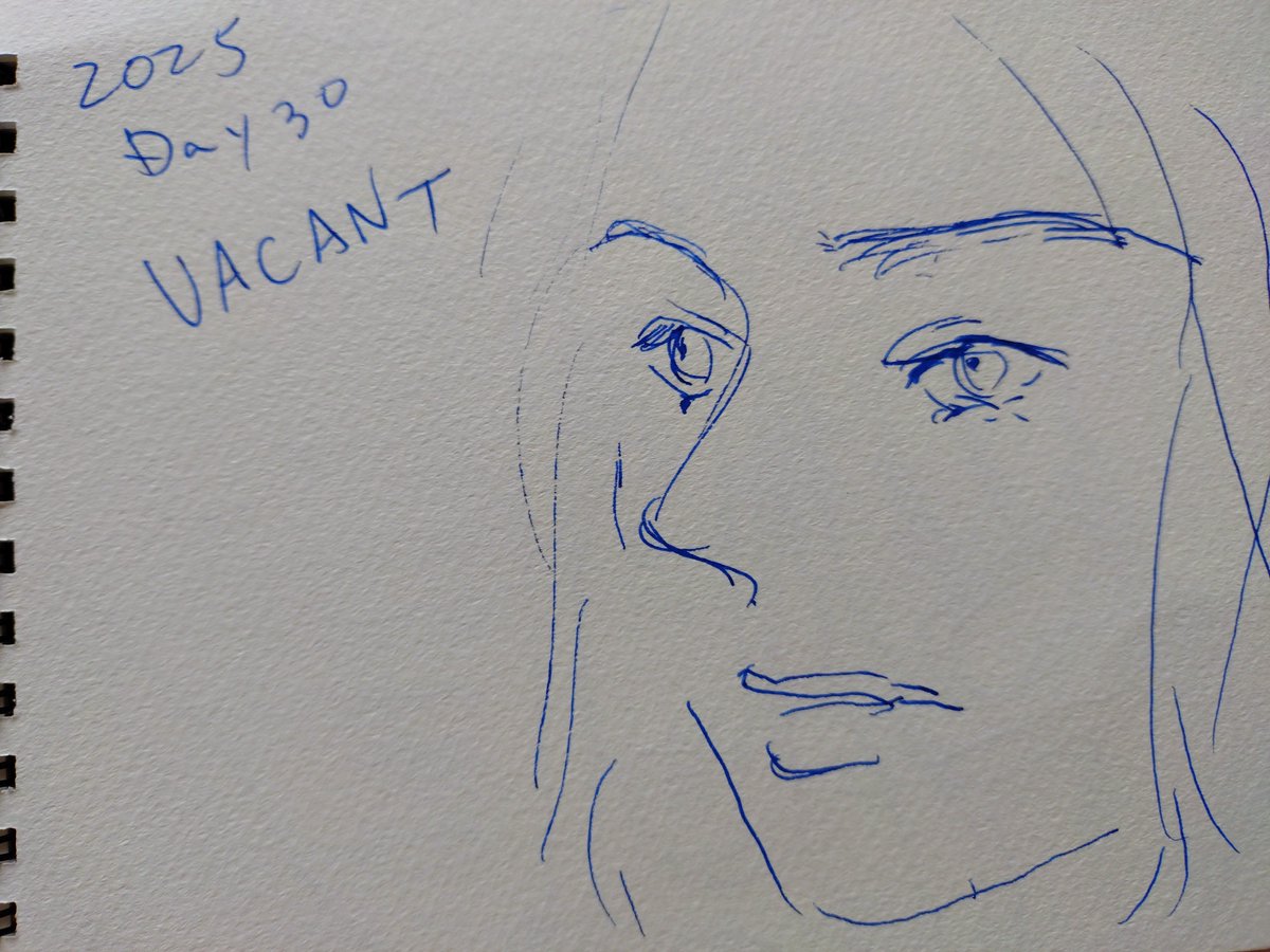 awayoukan's tweet photo. #Inktober2025day30 #drawing #vacant https://t.co/eWFxT9czA3