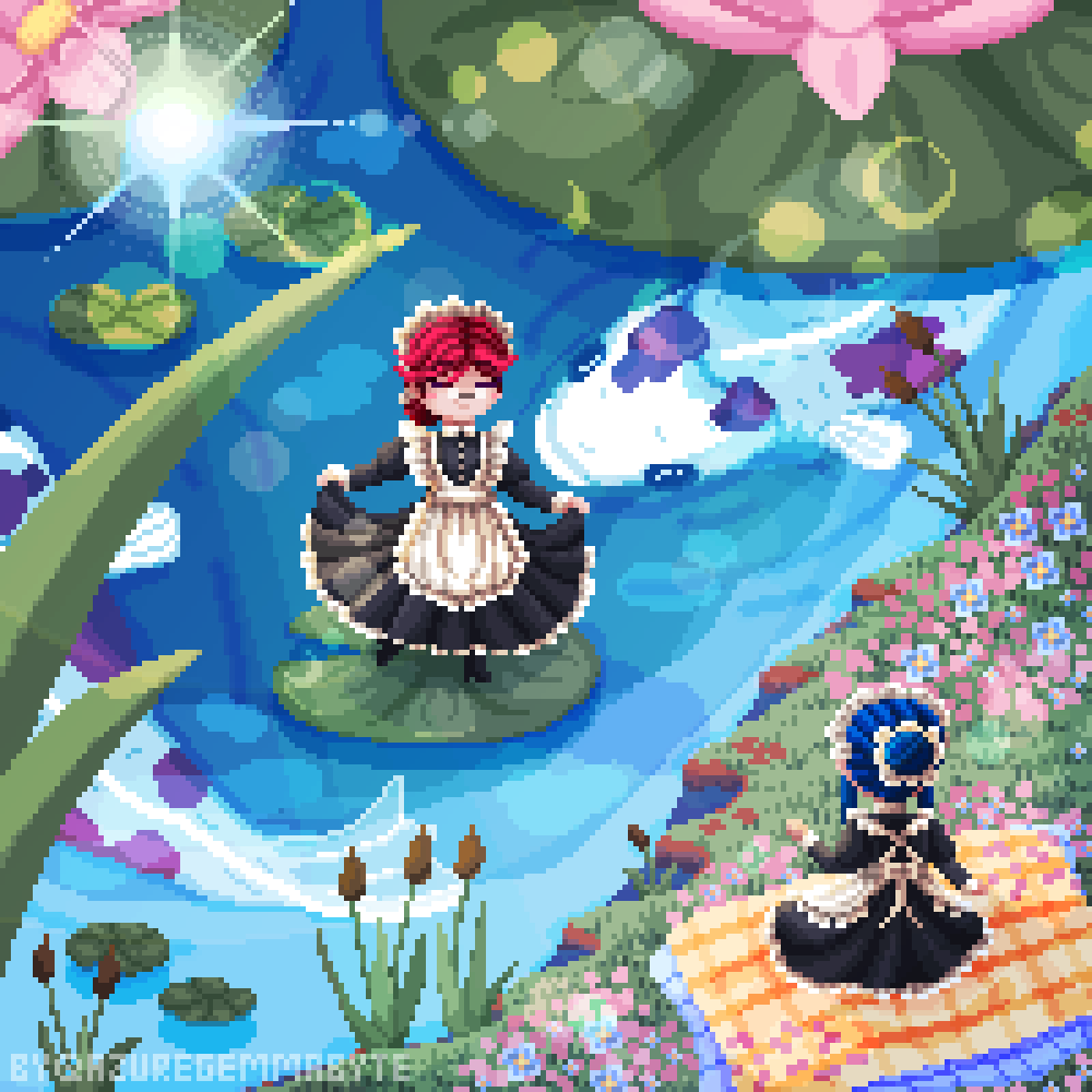 itsblueorbye's tweet photo. ❤️💙

#pixelart #ドット絵 #メイド https://t.co/1AO4ToRAtb
