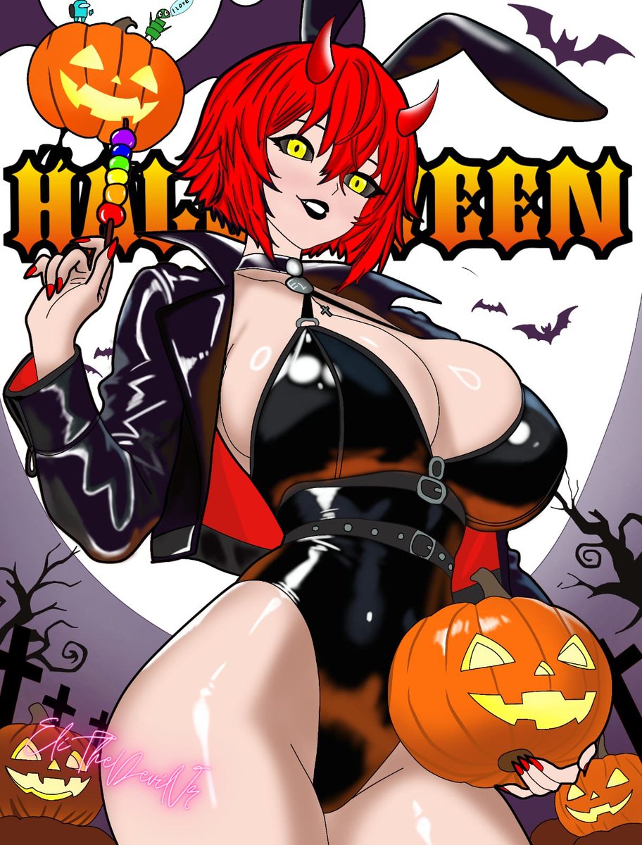 Happy Halloween🎃🎃🎃, Original Character OC Eli The Devil #OC #ibisPaintX #EliTheDevilVr