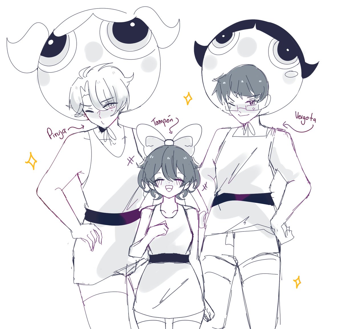 Con sus super poderes
Tampon <a href="/MiChumiVT/">Chumi 📱✨</a> 
Piruja @/yo
y vrgota @/notieneelconshesumadre
feliz hanuka