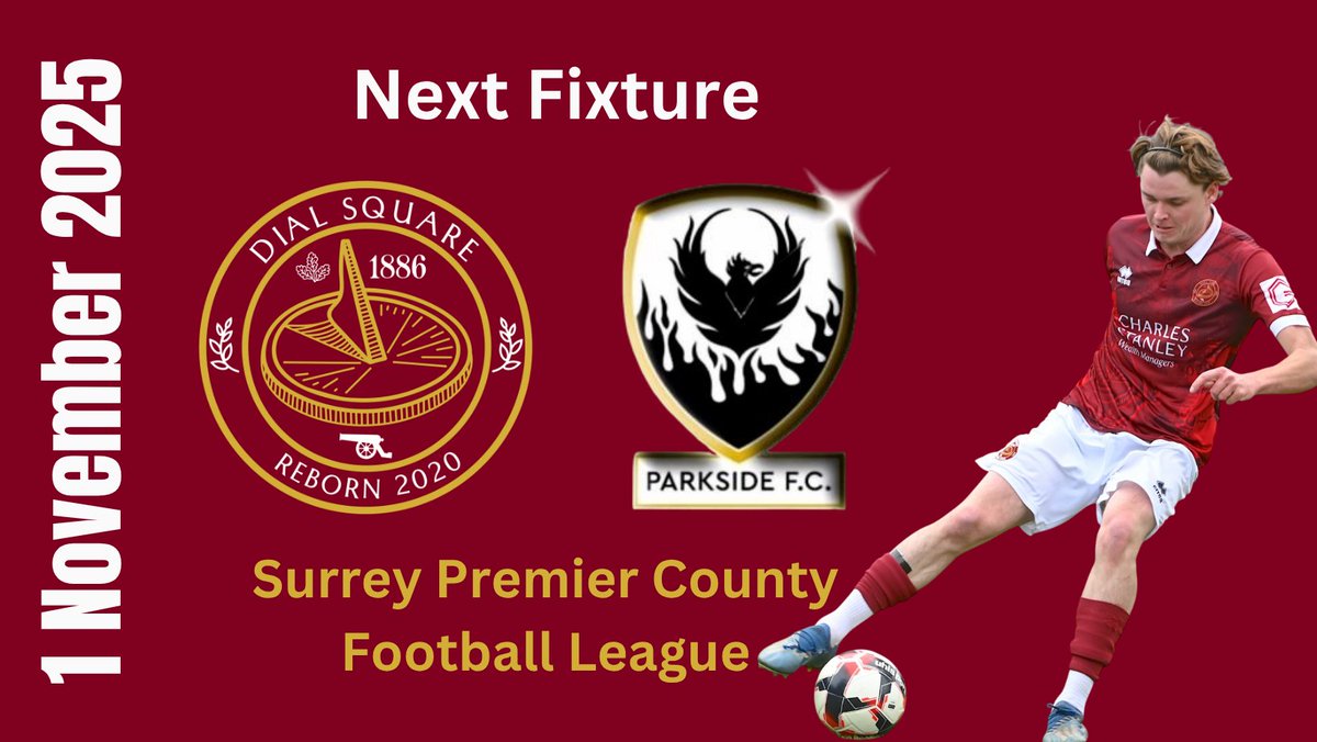 CUP FEVER

Dial entertain last season's county cup semi-finalists <a href="/FCParkside/">Parkside.F.C.</a> in the first round of this season's <a href="/surreyfa/">Surrey FA</a> Saturday Intermediate Cup today at Alwyns Lane. 2pm k.o. *Pitch inspection required at 9am.

Match preview on dialsquarefc.com