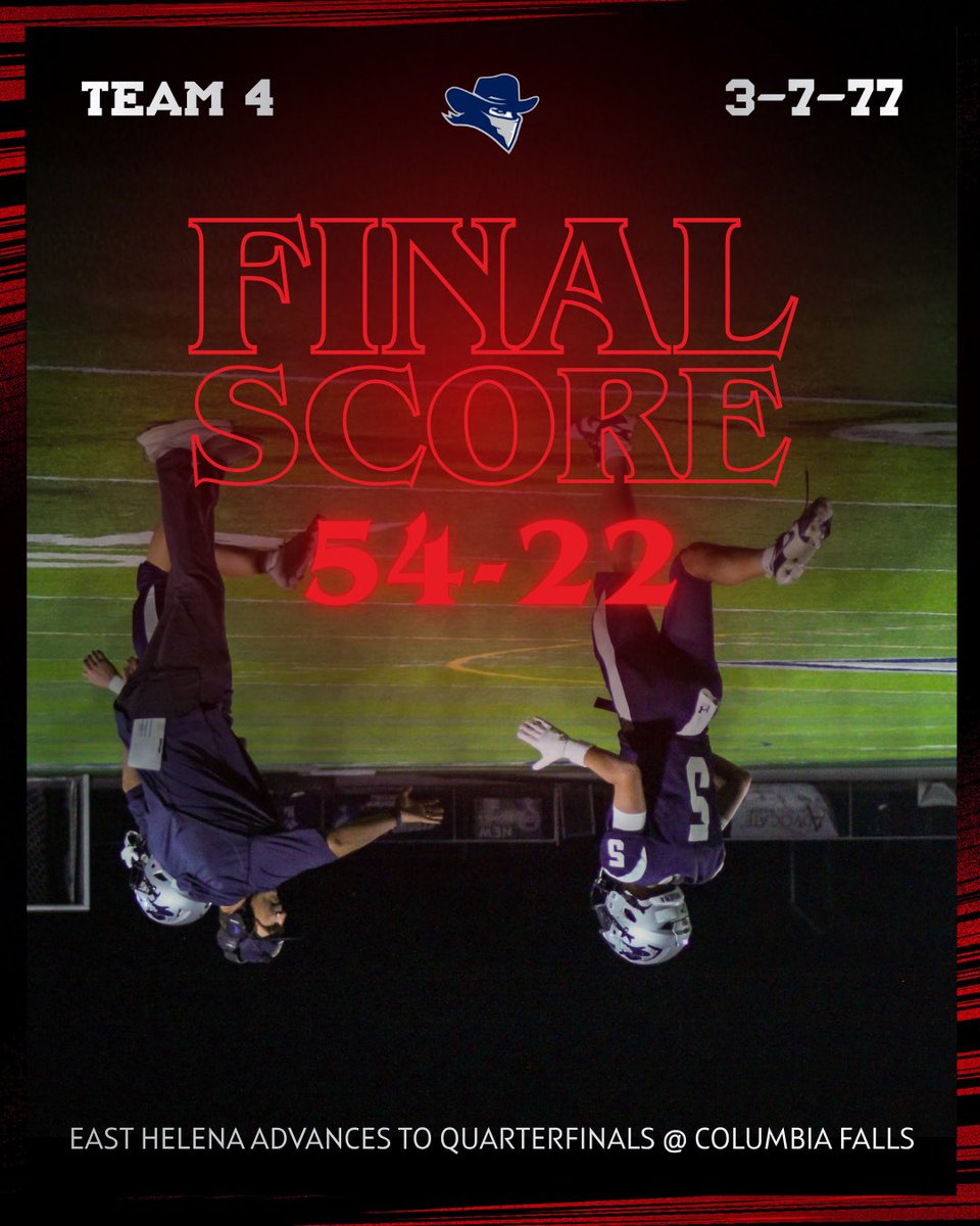 Halloween Final from the 227

Vigilantes 54
Glendive 22

#mtscores