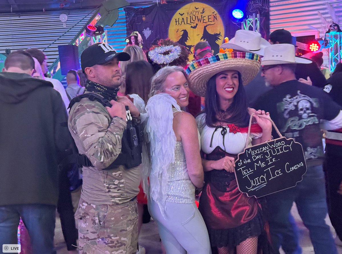 What do you think of the costume <a href="/RepBoebert/">Rep. Lauren Boebert</a> wore to a Halloween party in Windsor. Her date was dressed as an ICE officer.