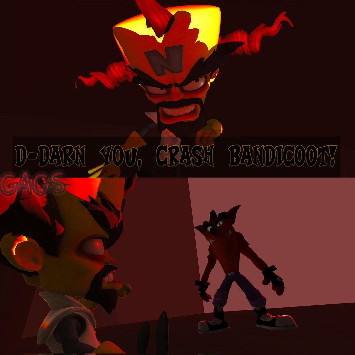 GAGS3009's tweet photo. In every universe, Crash Bandicoot manages to defeat Neo Cortex...

IN EVERY UNIVERSE.

#CrashBandicoot #CrashBandicootFanArt #DrNeoCortex #EvilCrash #NegaCrash #Halloween https://t.co/VmoOGSBd8P