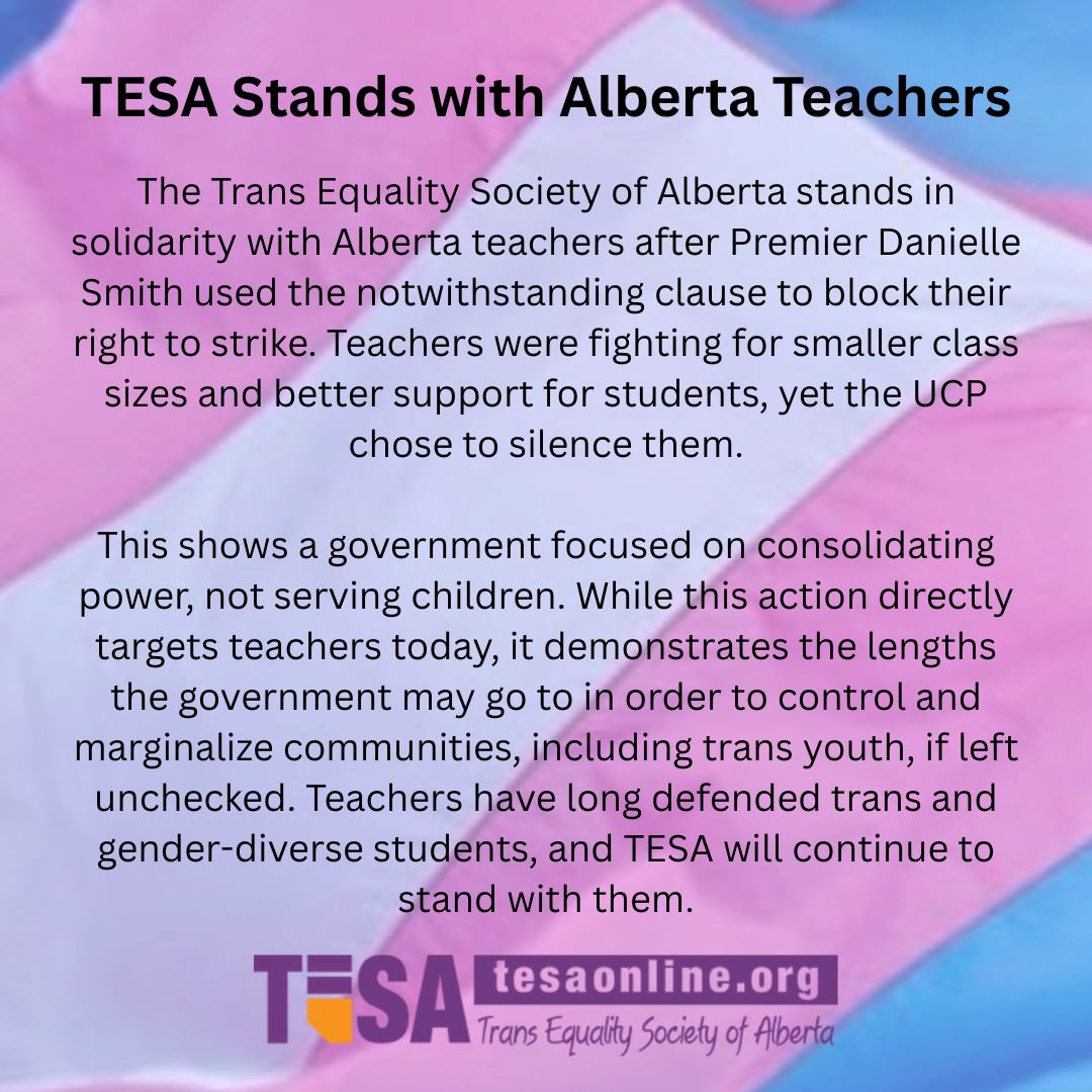 #NotwithstandingClause #AlbertaTeachersStrike #EndTheStrike #DanielleSmith #CharterRights #RightToStrike #AlbertaPolitics #StandWithTeachers #ProtectStudents #TransRights