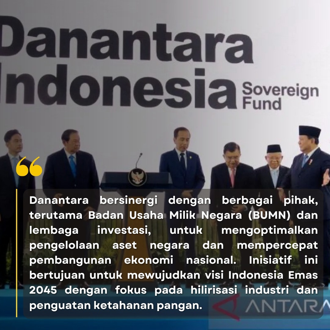 andecaci's tweet photo. Danantara optimalisasi aset negara dan perluasan investasi berkelanjutan.

#DanantaraUntukIndonesia #EkonomiKuat #IndonesiaMaju https://t.co/rjarRDBuhA