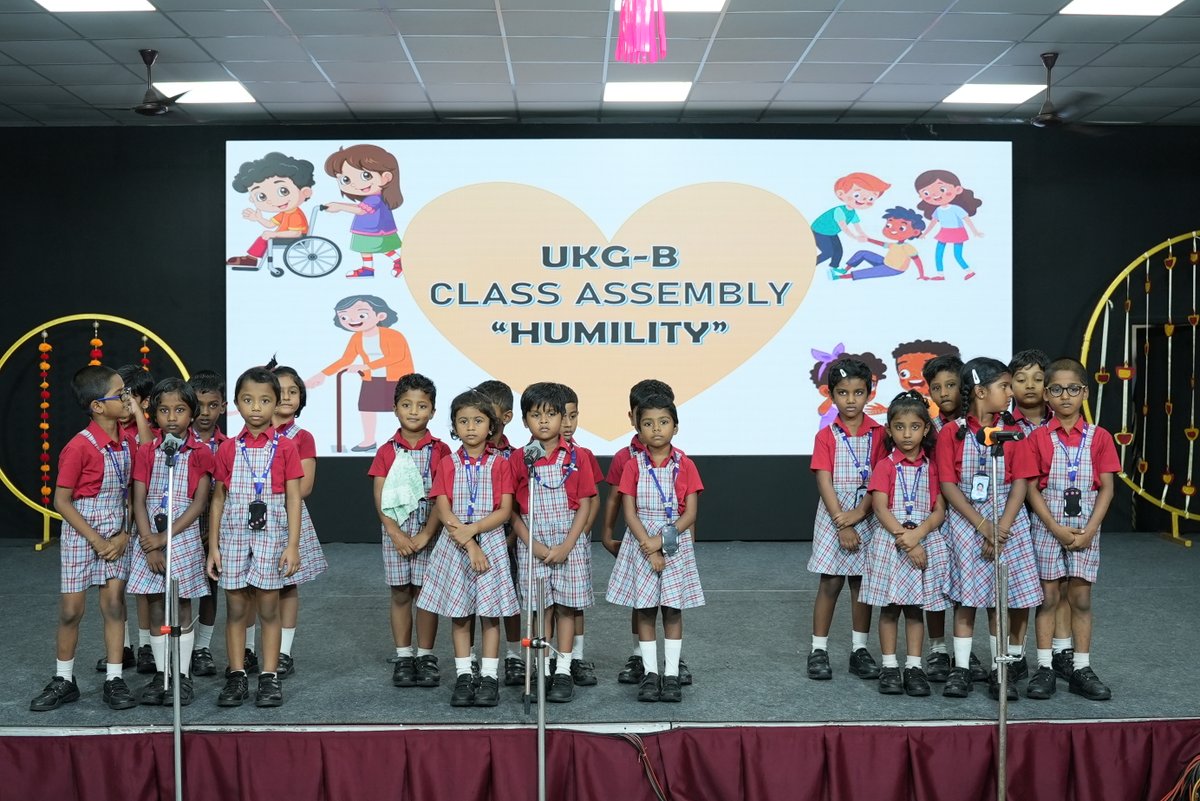 stbrittos's tweet image. 🌸 UKG B students of St. Britto’s Academy presented their Class Assembly on “Humility”, sharing lessons of kindness, respect &amp;amp; modesty. 💖✨
📍 Velachery | 🌐 stbrittosacademy.edu.in | ☎ 9840866053
#Humility #ClassAssembly #StBrittosAcademy #BrittoKids #CBSE #ChennaiSchools
