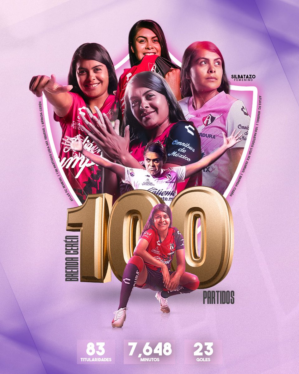 Sigue escribiendo historia. 100 partidos en la Liga MX Femenil. 👏🏼