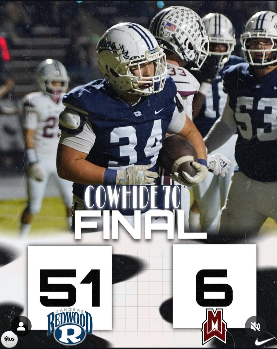 redwoodrangersfootball tweet media