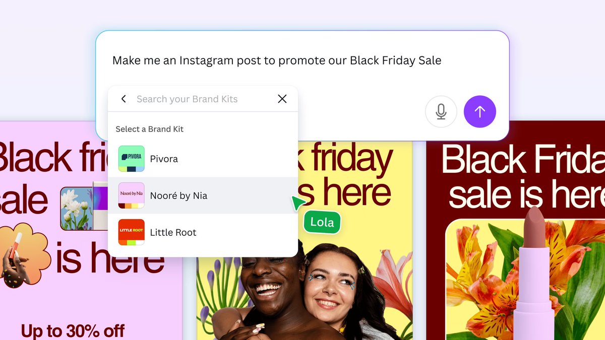 9️⃣ ブランドシステム:ブランドの一貫性を保つための究極のソリューション
ビジネスが拡大するにつれて、ブランドの一貫性が最大の課題になることがよくあります。
Canva の新しいブランド システムはまさにこの目的のために作成されまし