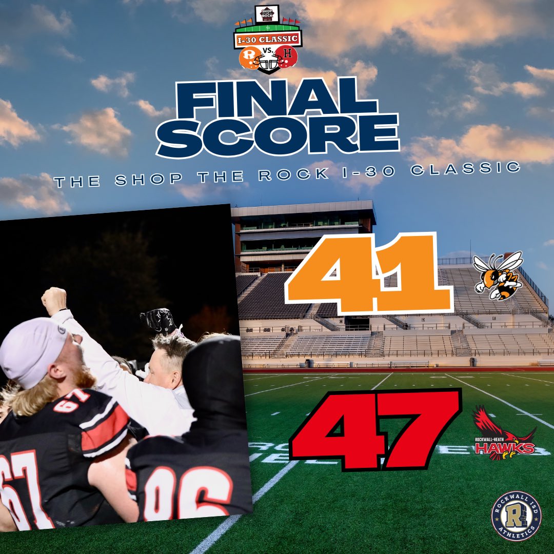 I-30 RUNS RED IN 25 🦅
#SouthSideTough | <a href="/HeathHawksFb/">Heath Hawks Football</a>