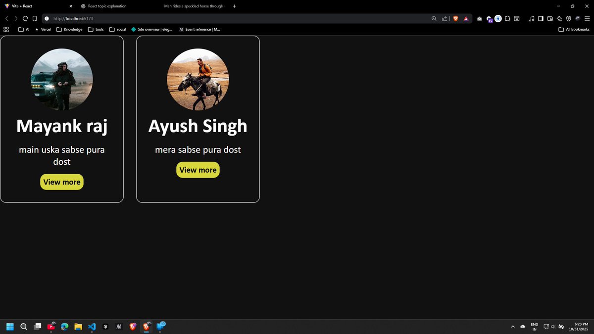 CodeNRaj's tweet image. Day 1 ✔️
Topic: React Basics & Props Intro
Learning: Covers React fundamentals, adv/disadvantages, and props concept
Challenge: Props flow understanding
Next step: Building a project with props
GitHub: github.com/May-nk/React
#60DaysOfCode #BuildInPublic #ReactJS