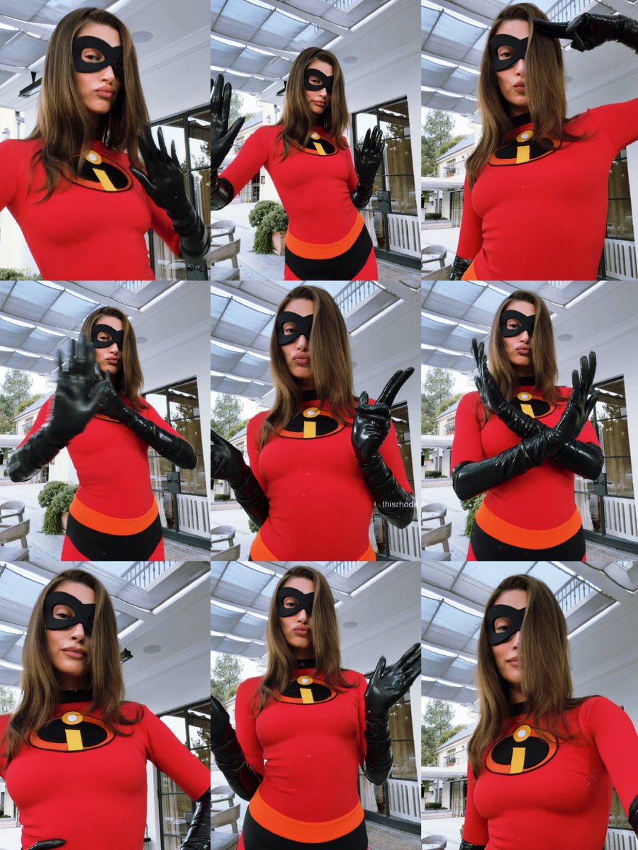 Hailey Bieber as Mrs. Incredible ❤️🎃