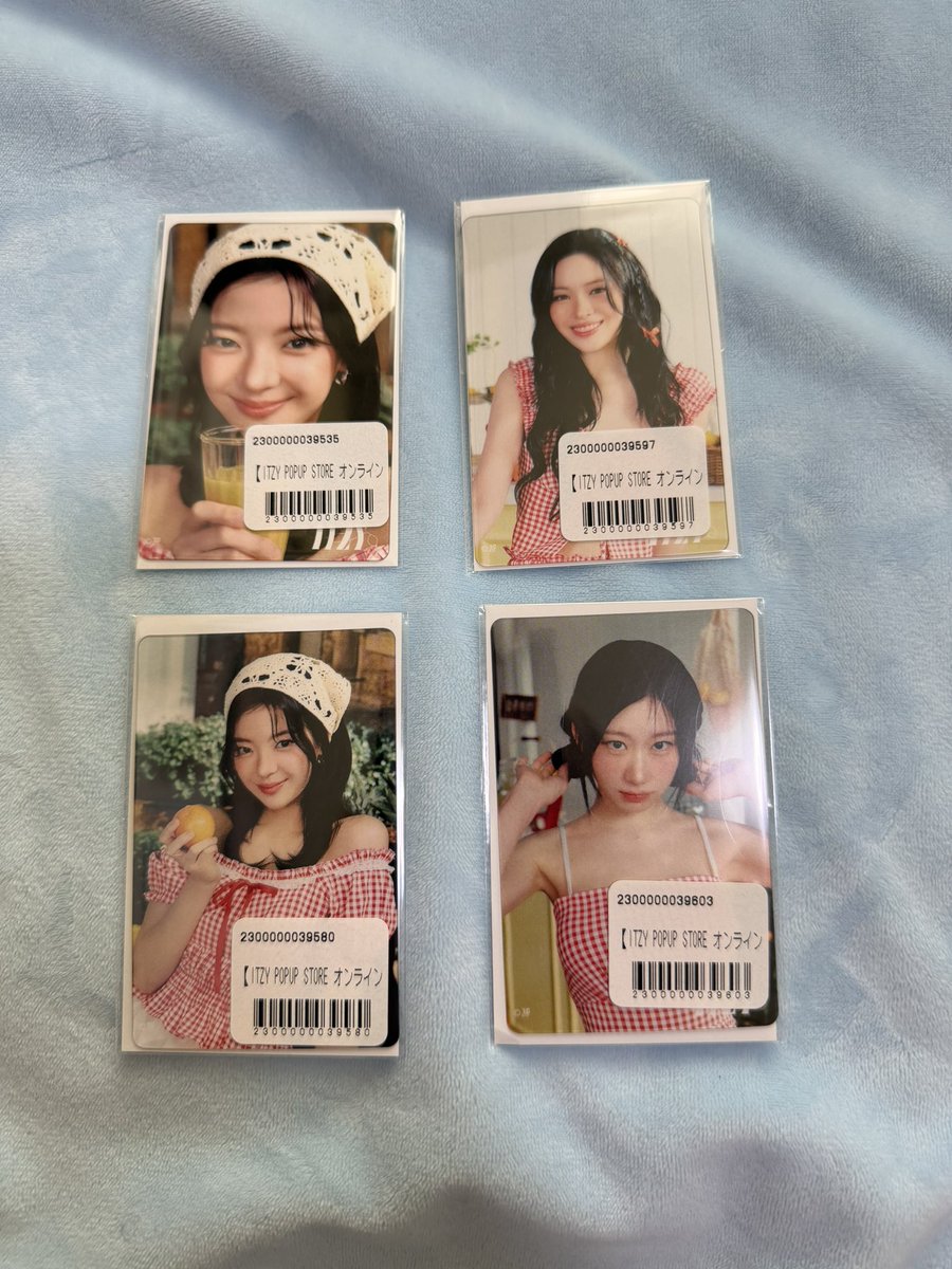 ITZY チェリョン サインうちわ オンラインくじ POP UP ITZY チェリョン