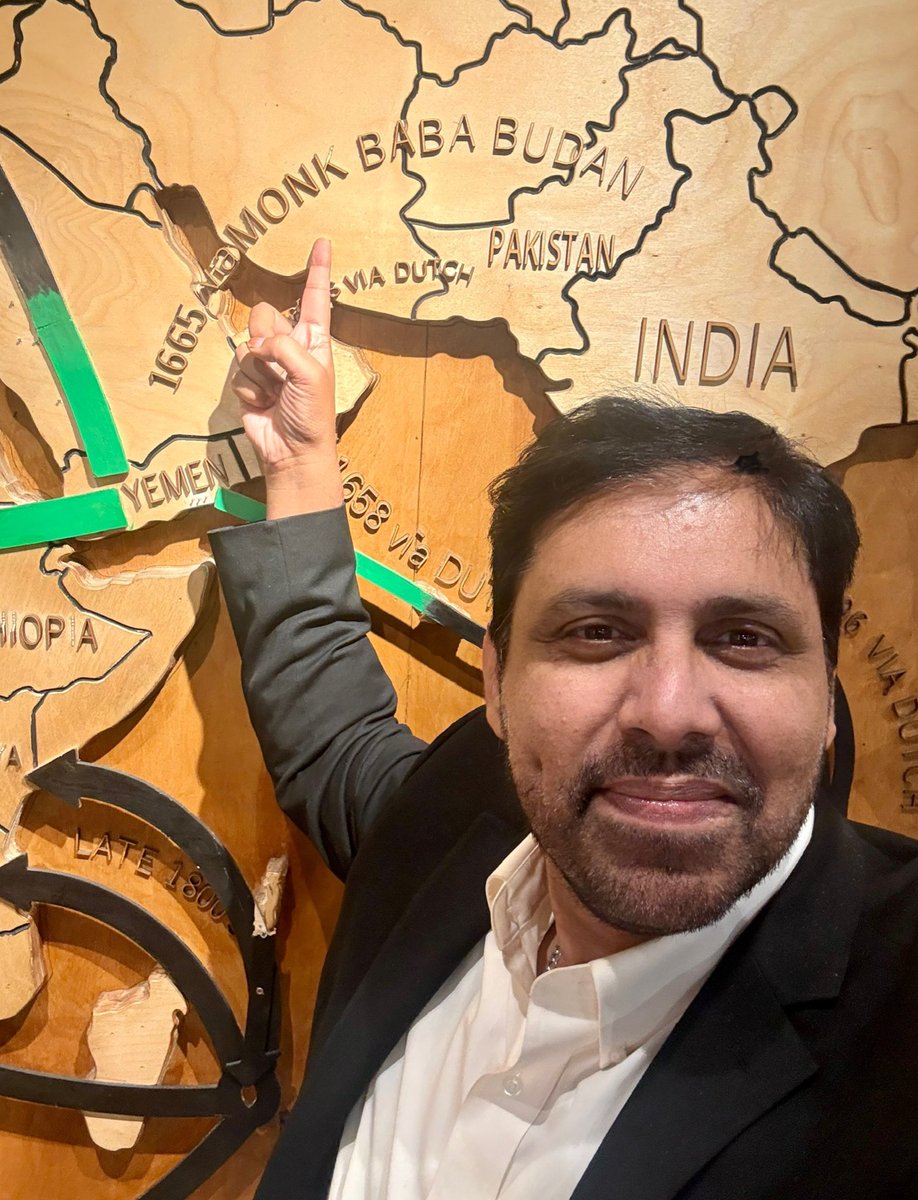 Yemeni Restaurant in New York mentions how in 1665 Baba Budan the Sufi carried Coffee from Yemen to India