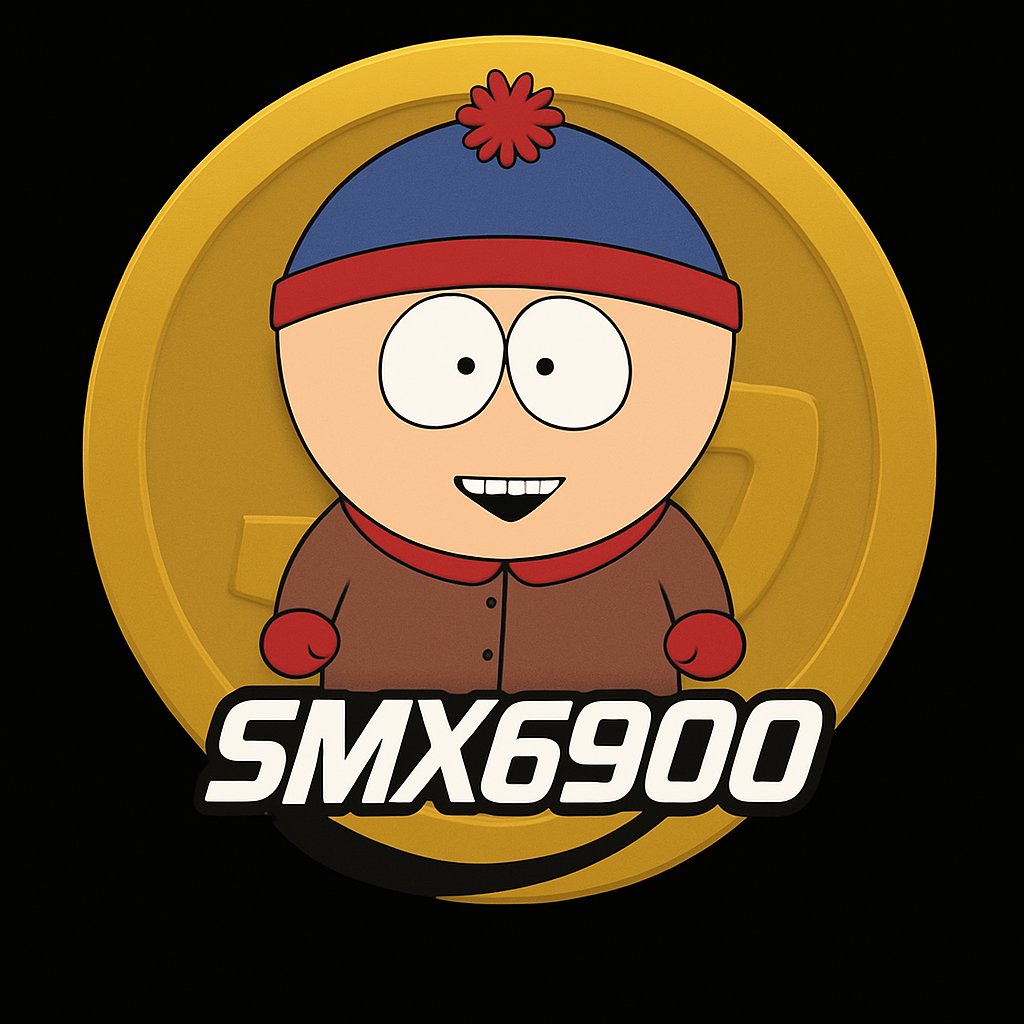 $SMX - Stan Marsh Index 6900

CA: GBSrwYfnMMshWKkvSJZmWsUBoPEjguXB1G53fv5YwCsg

Pumpfun - pump.fun/coin/GBSrwYfnM…