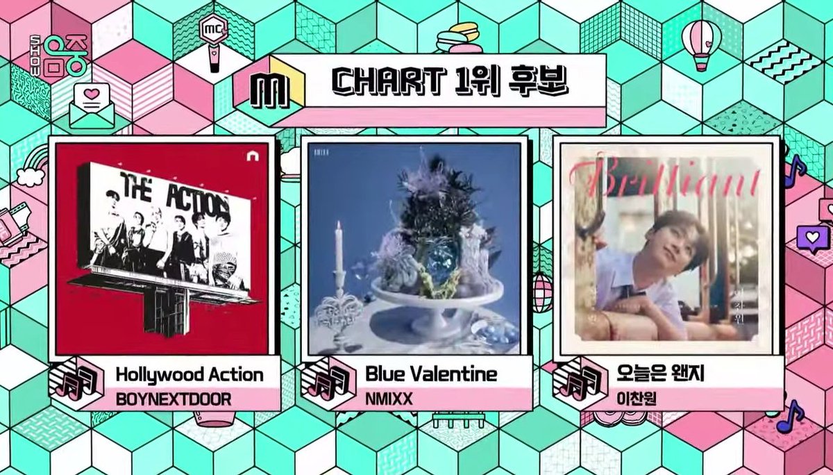 .<a href="/BOYNEXTDOOR_twt/">BOYNEXTDOOR_twt</a>'s 'Hollywood Action' is nominated for 1st place on today's MBC Music Core! 🏆

🗳️ Live-voting starts now via Mubeat app! 

#BOYNEXTDOOR #보이넥스트도어
<a href="/BOYNEXTDOOR_KOZ/">BOYNEXTDOOR</a> <a href="/BOYNEXTDOOR_twt/">BOYNEXTDOOR_twt</a>