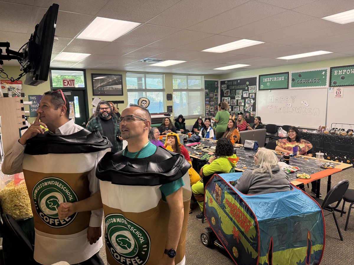 Building community &amp;  sharing laughter <a href="/LMSCougars/">Livingston Middle School</a> #beintentional