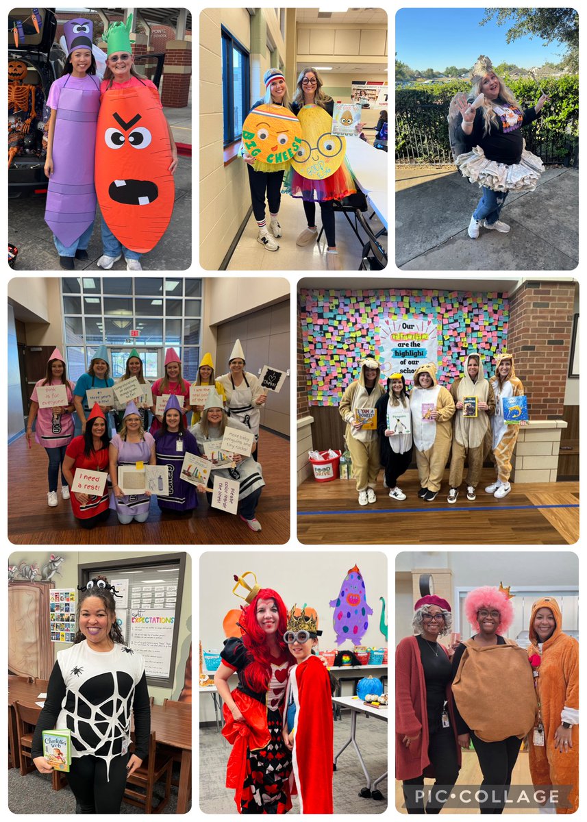 TISD_Libraries's tweet image. Tomball ISD love dress up days! 📚🎃