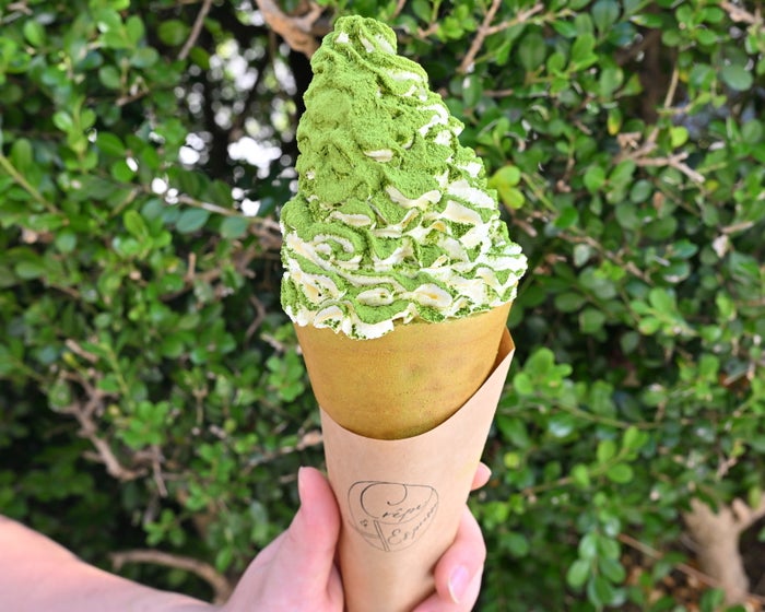 modelpress's tweet photo. 「パンとエスプレッソと」の極上抹茶クレープ専門店が鎌倉に誕生❣🍓💚

チョコメルトクレープ＆鎌倉限定「炙りしらすチーズ 醤油マヨクレープ」に注目😋🍀

🔻記事詳細はこちら
https://t.co/8QfXUIgEa6

#クレープとエスプレッソとかまくら茶房 https://t.co/jYdSpVaLyB