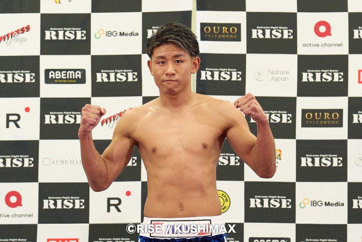 RISE_2003's tweet photo. ／✨
11.2 #RISE_WS2025FINAL
⚖️前日計量結果
＼✨

✅裕樹
⚖️59.65kg
✅戸井田大輝
⚖️59.9kg

▼第1試合　スーパーフェザー級（-60kg）3分3R延長1R
裕樹（ANCHOR GYM／第3代RISEスーパーライト級王者､初代RISEライト級王者､初代RISEスーパーフェザー級王者）
戸井田大輝（TOP LEAD GYM／フェザー級7位）

📅11月2日(日)東京・両国国技館
📺#ABEMA 生中継
📝詳細▷ https://t.co/NzWMx4FKOv