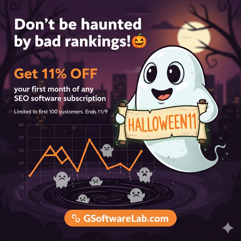 GSoftwareLab's tweet image. 🔥 Get 11% OFF your first month of our SEO software!

Use code HALLOWEEN11.

Limited to the first 100 new subscribers. Offer ends 11/9.

🔗 GSoftwareLab.com

#SEO #Discount #SaaS #Halloween #BlackhatSEO
