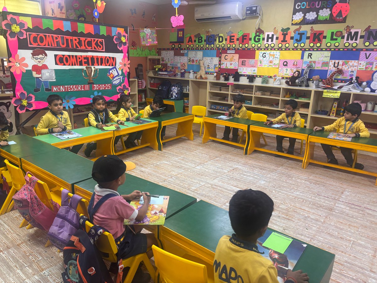 mapsavschool's tweet image. Our Montessori 2 students aced the &quot;Computricks- quiz competition! They showcased their knowledge of computer basics, social media &amp;amp; cyber safety #Mont2 #ComputerQuiz #TechTitans #CyberSafety #DigitalNatives #FutureTechLeaders @mapsavschool