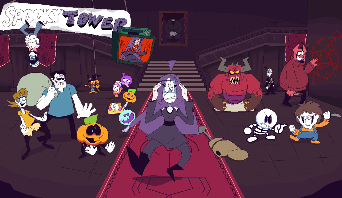 SpookyTowerTeam's tweet image. It's Halloween, and that can only mean one thing...  

IT'S SPOOKY MONTH!  

My friends and I came up with the idea for this project. I hope you like it and will support us

#spookymonth #pizzatower