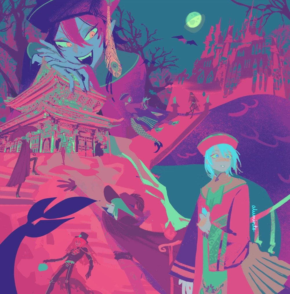 alumints's tweet image. happy twisted halloween #ツイステ