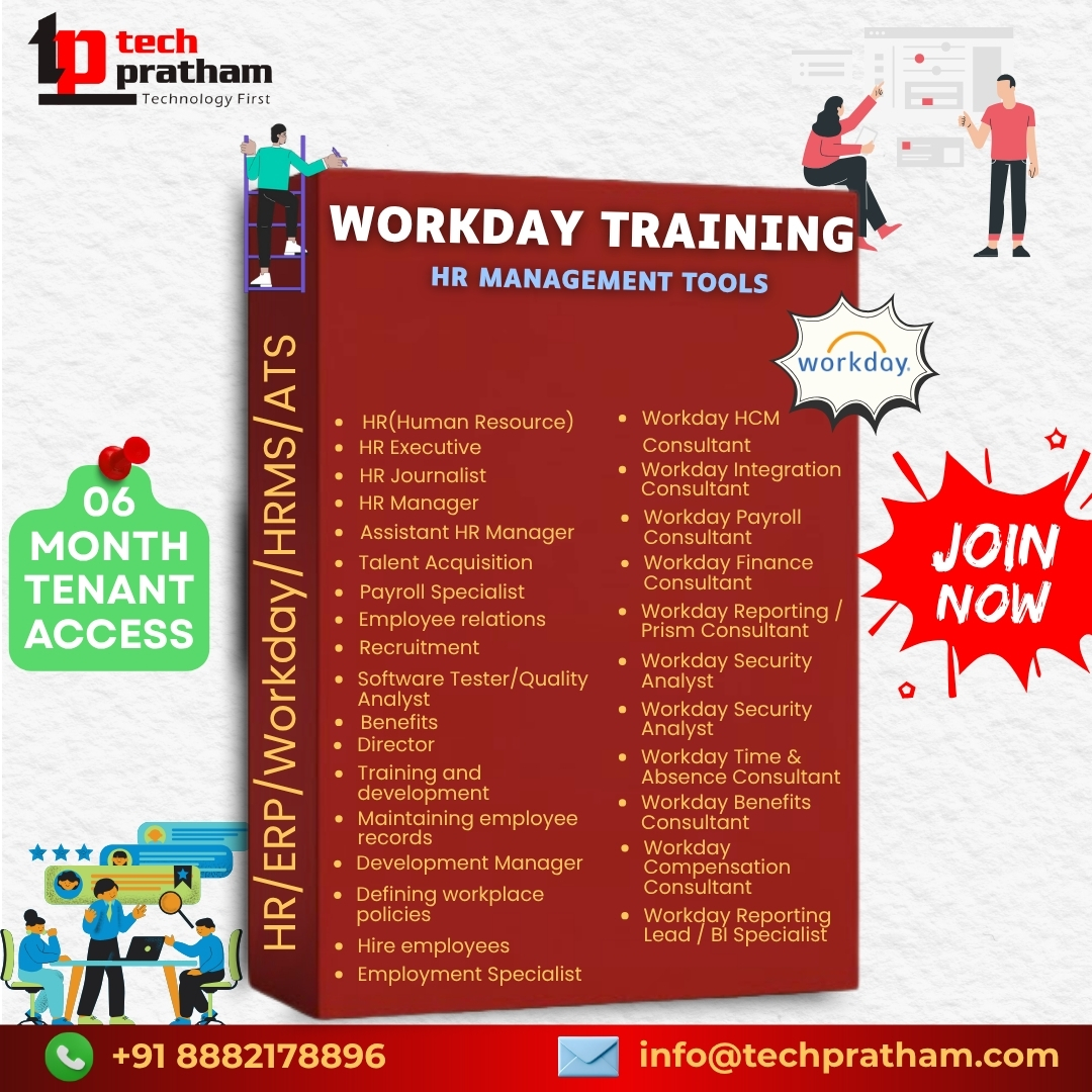 TechPratham_'s tweet image. 🚀 Upgrade your HR career with Workday Training from Tech Pratham!
Master HCM, Finance, Payroll &amp;amp; Integration with 6-month tenant access + real-time projects. 💼
Don’t just learn — Lead with Workday! 💪
#Workday #TechPratham #CareerGrowth
