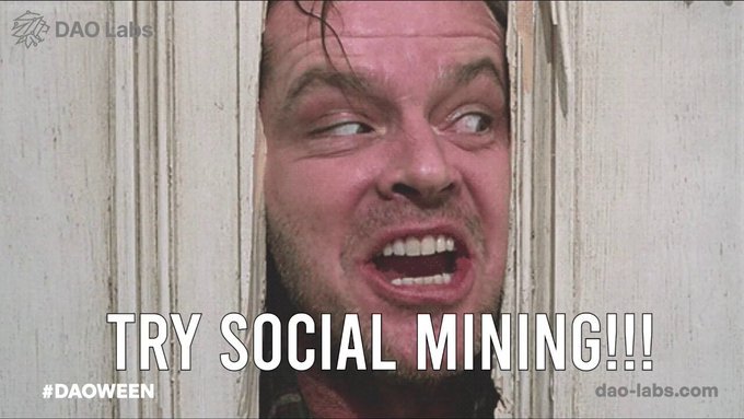 Why #SocialMining Is the Only Treat in a Crypto Market Full of Tricks by <a href="/TheDAOLabs/">DAO Labs</a> #DAOVERSE

👻 The current crypto market? Think haunted house — or maybe the Overlook Hotel.
You walk in with hope… and leave with your soul (and socials) screaming.

🧵 So what do you do then?