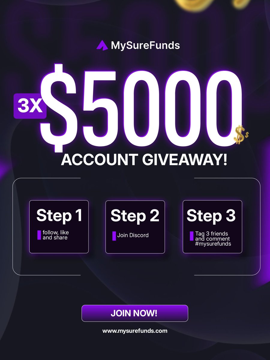 SIMPLE~BOY (@simple_boyfx) on Twitter photo ๐จ $15K GIVEAWAY ๐จ
I am giving away 3 x$5k with mysurefunds
Rules:
-Follow
<a href="/mysurefunds/">MySureFunds</a>
<a href="/Simple_BoyFx/">SIMPLE ~ BOY</a>
<a href="/BouterFx/">Prince Bouter</a> <a href="/3k_legend_/">3k Legend</a> <a href="/Jalo_Trader/">JALO FOREX๐</a>
<a href="/DANGASKE01/">DANGASKE</a> <a href="/nobofx01/">Xau ๐ ๐๐๐</a> <a href="/atwofgo/">Trader Abdullahi</a>
-Like ๐ Repost and Tag 3 Traders
-Must join discord: discord.gg/vry7G2KAp
-Drop screenshot ๐ ๐จ $15K GIVEAWAY ๐จ
I am giving away 3 x$5k with mysurefunds
Rules:
-Follow
<a href="/mysurefunds/">MySureFunds</a>
<a href="/Simple_BoyFx/">SIMPLE ~ BOY</a>
<a href="/BouterFx/">Prince Bouter</a> <a href="/3k_legend_/">3k Legend</a> <a href="/Jalo_Trader/">JALO FOREX๐</a>
<a href="/DANGASKE01/">DANGASKE</a> <a href="/nobofx01/">Xau ๐ ๐๐๐</a> <a href="/atwofgo/">Trader Abdullahi</a>
-Like ๐ Repost and Tag 3 Traders
-Must join discord: discord.gg/vry7G2KAp
-Drop screenshot ๐